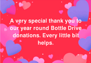 Thank You - Year Round Bottle Drive