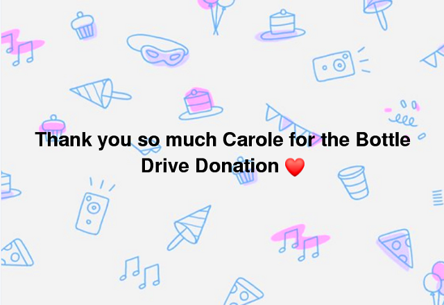 Thank You Carole - Bottle Drive
