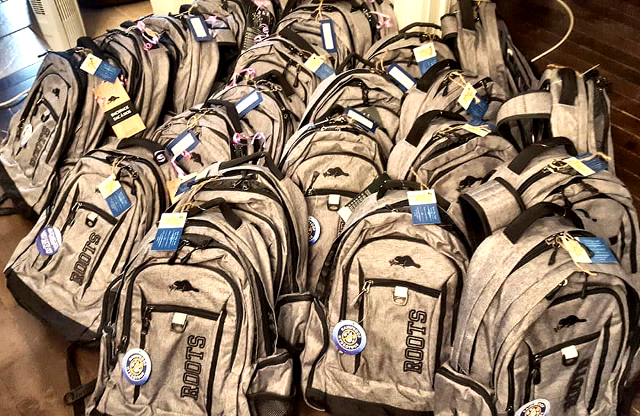 Backpacks ready August 2019