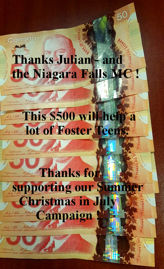Donation from Julian - Niagara Falls MC
