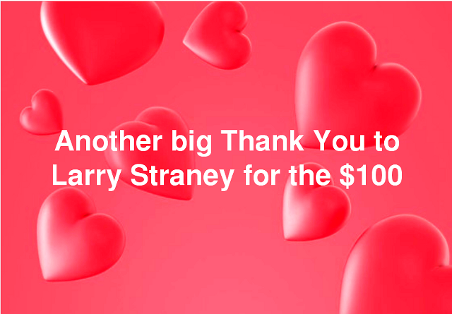 Thank you Larry Straney !